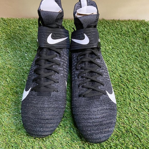 Nike Alpha Menace Elite 2 Flyknit Football Cleats Black AO3374-001 Men NEW main image 8